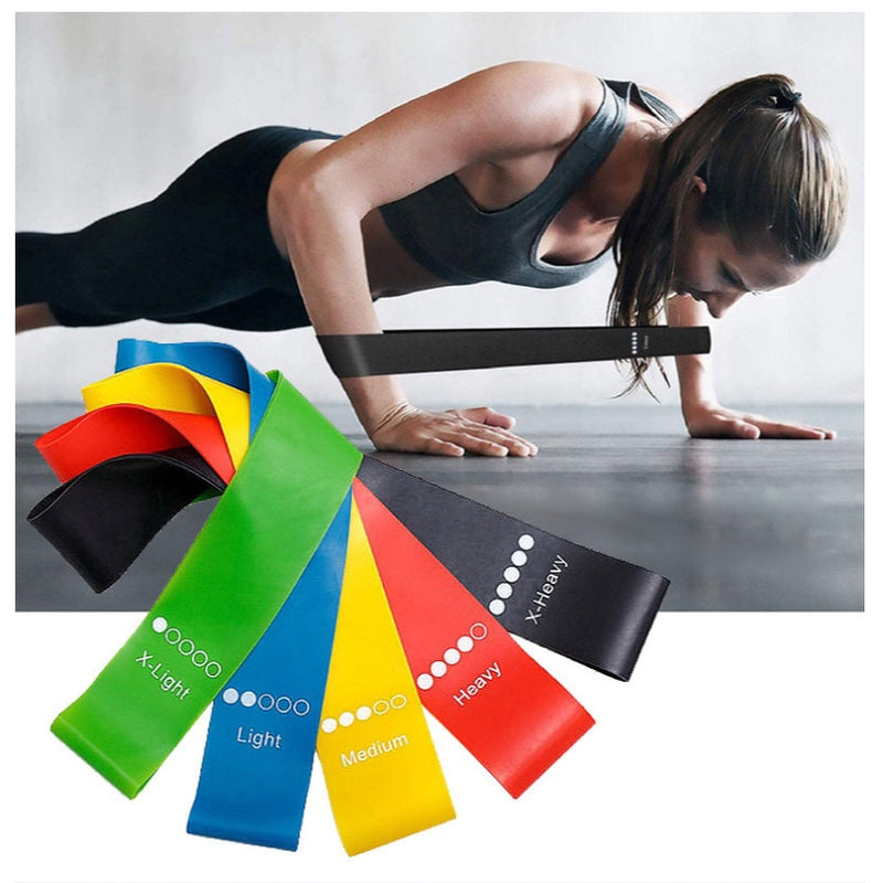 Kit 5 Faixas Elásticas Para Exercícios Multifuncional