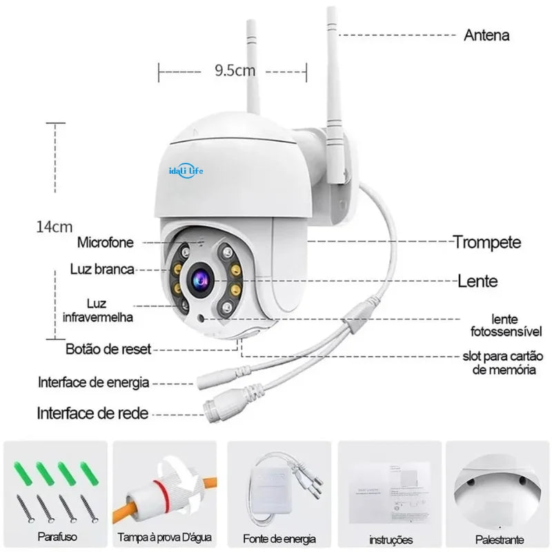 SecureMax™ Câmera de Segurança 360° WiFi