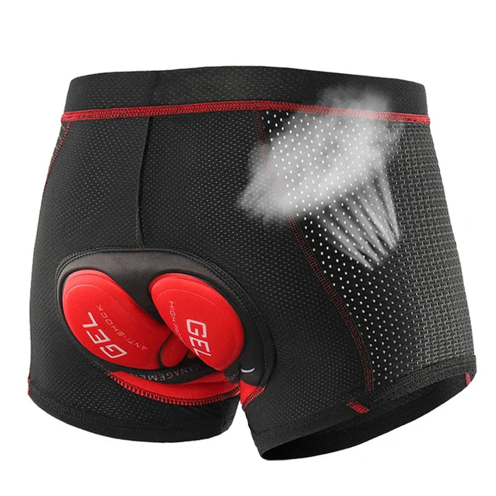 Boxer de Ciclismo Profissional - Acolchoado Espessado em Gel 5D