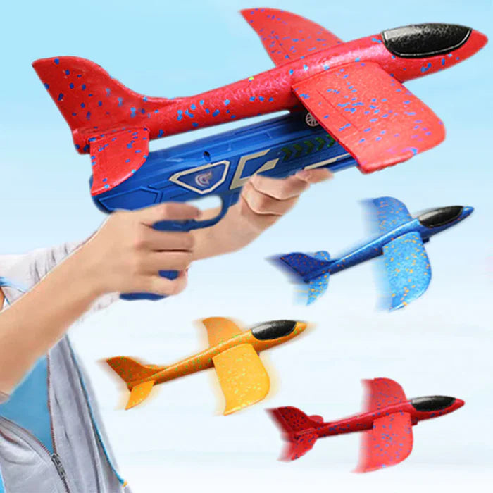 RocketPlane™ - Avião Planador Aerodinâmico + Lançador