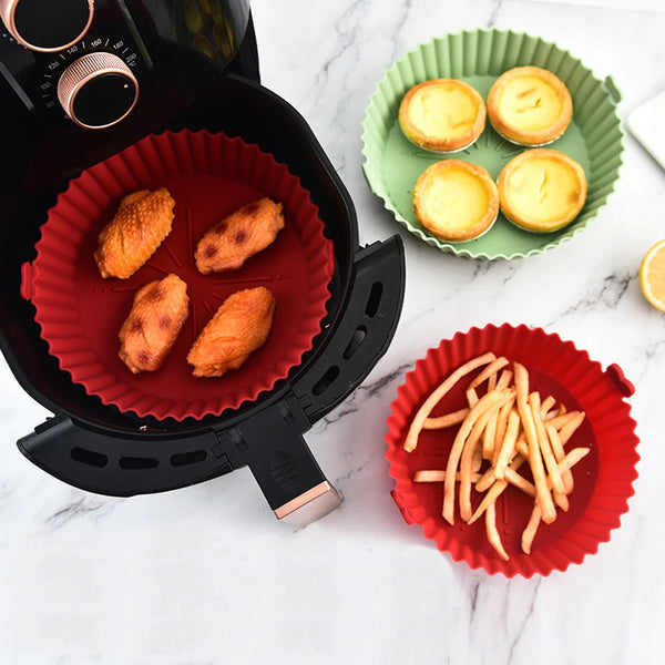 Forma de Silicone para Air Fryer e Micro-Ondas