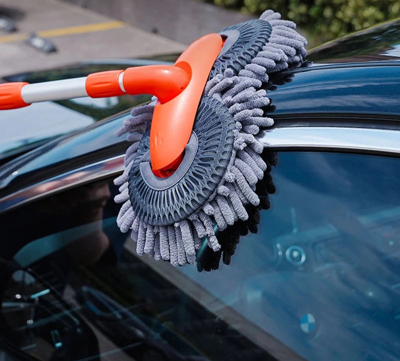 Mop de Lavagem de Carro Retrátil Camada Dupla