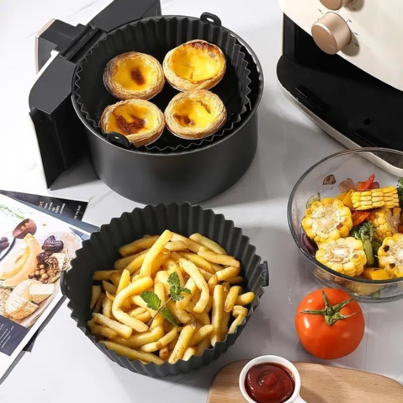 Forma de Silicone para Air Fryer e Micro-Ondas